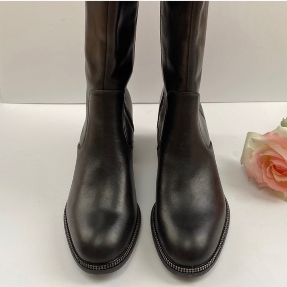 Franco Sarto black revenge tumble boots NWOT - Picture 2 of 11